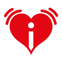 Favicon  Herz mit i und "Funkwellen"